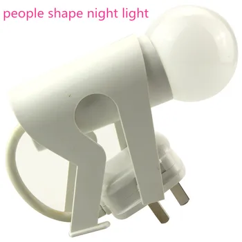 50pcs Energijos Taupymo 0,1 w BayMax Jutiklis LED Nakties Šviesos Miegamasis Mielas Lempa Namų Puošybai ES/JAV kištukas su lizdu mažo vartojimo
