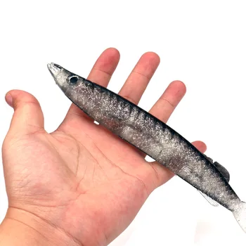 52g 21.5 cm žvejybos masalas didelis Masalu sūraus vandens pagundai deep sea silikono žuvų nepastovi žmogus spręsti žvejybos minkštas masalas suvilioti dirbtinis