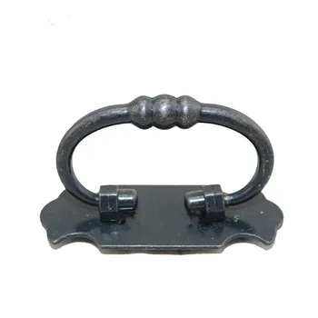 60mm Rustico derliaus lašas žiedai stalčių spintelės išsitraukia rankenėles, juodo bronzos baldai durų rankenos pigiau gera paprasta drebantis rankenos