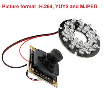 720P HD OV9712 CMOS nemokama vairuotojo H. 264 IR infraraudonieji spinduliai, usb kamera modulis endoskopą su MIC Mikrofonas