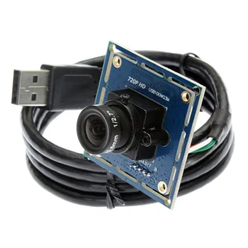 720P nemokama vairuotojo CMOS OV9712 MJPEG endoskopą USB 2.0 uv-C HD Kamera, hd vaizdo kameros modulis su 8mm objektyvas