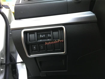 ABS Plastiko Matt Konsolės prietaisų skydelio galvos šviesos jungiklio mygtuką Padengti apdaila 1pcs už Subaru Impreza 2016