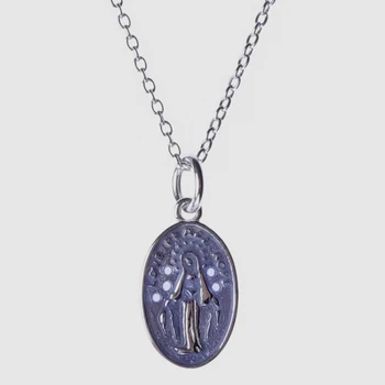 Amorita boutique silver925 Mergelės Marijos meilės, taikos vilties raktikaulis grandinės karoliai