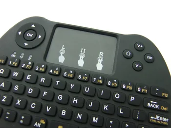 Apšvietimu Belaidės Mini Klaviatūra H9 VS Rii i8 2.4 GHz Oro Pelės Touchpad Android TV BOX X92 Nešiojamas PS3 