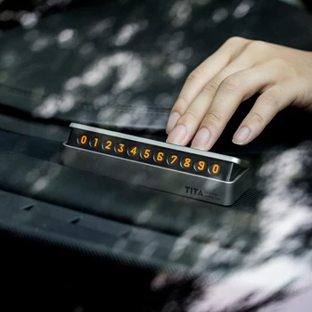 Automobilių laikino stovėjimo kortelę paslėptas šviesos telefono numerį kortelę SsangYong korando kyron rexton 2 rodius actyon sportas