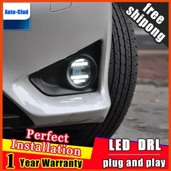 Automobilių stiliaus LED rūko šviesos Lexus LX 207-2013 LED Rūko žibintas su objektyvo ir LED dieniniai ligh automobilių 2 funkcija