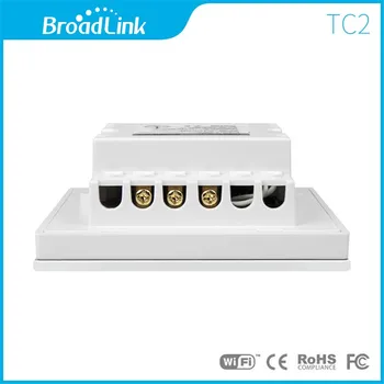 Broadlink TC2 Smart Sienos WIFI Touch Šviesos Jungiklis UK 1gang Valdyti per RM2 RM Pro Universalus Nuotolinio valdymo pultelis RF433MHZ WIFI+IR+RF