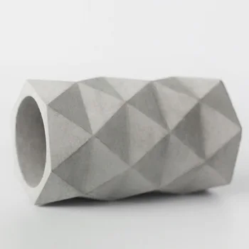 Cemento papuošalai Šiaurės konkrečių paprastų geometrinių ornamentų pramonės vėjai bakalėjos meno Rašiklio laikiklis silikono formos