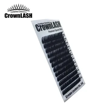 Crownlash Black 3D Apimties Blakstienų Pratęsti, C, D-0.07 7-15mm vieno dydžio plokštelę Nuosekliai Kreivė, Minkštos, aukščiausios kokybės