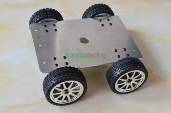 Didelės Galios tvirtas tvirtas aliuminio lydinio Robotas stebėjimo automobilis varomas 4WD smart metalo bakas, važiuoklė, 