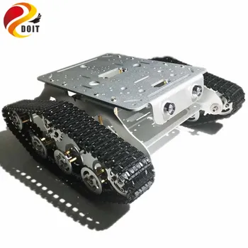 DOIT Caeser TD300 Metalo Roboto Stebimi Važiuoklės Platformos Robotas Važiuoklės Caterpillar Protingas Robotas Žaislas Robotų Konkurencijos