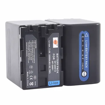 DSTE 2x Li-ion NP-QM91D Baterijas + 1.5 Dual USB Akumuliatoriaus Kroviklis Sony DCR-TRV24 TRV240 TRV240K TRV245E TRV24E