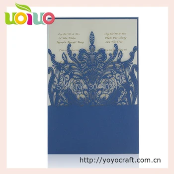 Gražus ieškote kinijos vestuvių pakvietimo dizaino kišenėje karūna priėmimo pakvietimo holliday apdailos ir dovana