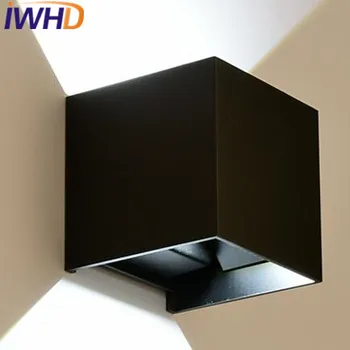IWHD Geležies Modernios Sienos Sconces Šviestuvas Ant Sienos Lempa, LED Miegamasis Laiptų Apšvietimas Šviestuvai Arandela para Parede Arandela