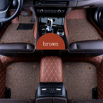 Kalaisike Custom automobilių grindų kilimėliai Citroen visi modeliai C4 Aircross C4-PICASSO C4 C5 C6 C2, C-Elysee C-Triomphe auto stilius