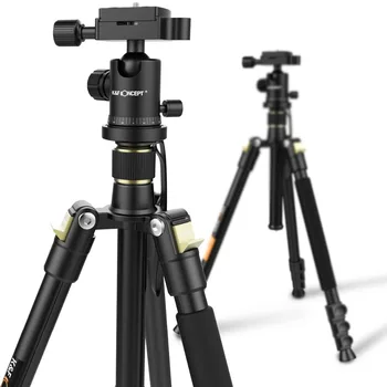 K&F SĄVOKA KF-TM2324 Profesionali Skaitmeninė/Video Kamera, Trikojis Nešiojamų 4-Sekcijų Stovas Su Kamuoliu Galva+Krepšys Canon Nikon