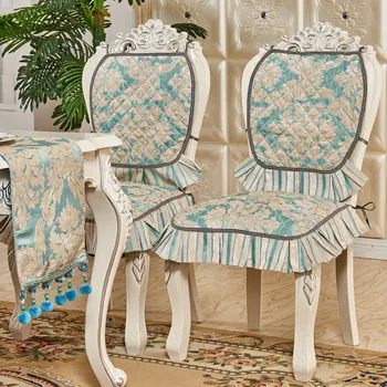 Karšto pardavimo Europos Kėdė padengti Kalėdų pietų stalo kėdės padengti set Blue europos kėdės sėdynės padengti nemokamas pristatymas