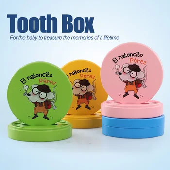 Kūdikių dantų langelį įrašyti PIENO DANTŲ organizatorius saugojimo Kūdikių montessori Ugdymo kūrybiniai žaislai, mediniai dantų fėja vaikams dovanos