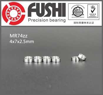 MR74ZZ ABEC-1 (50PCS) Miniatiūriniai Rutuliniai Guoliai 4X7X2.5mm MR74ZZ L-740ZZ