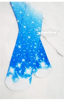 Naujas aukštos kokybės 120D Sailor Moon Kelio kojinių Spausdinti aksomo Lycra kojinės Lotita