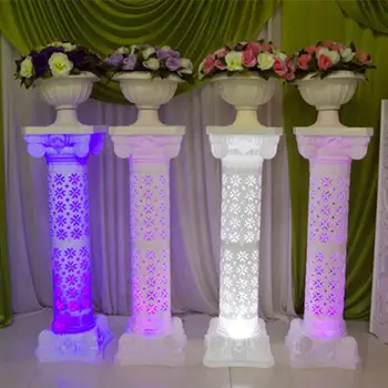 Naujas LED Šviesos Plastiko Romėnų kolonos su Gėlių, Vestuvių Renginių Sveiki Plotas Apdailos Photo Booth Rekvizitai Prekes
