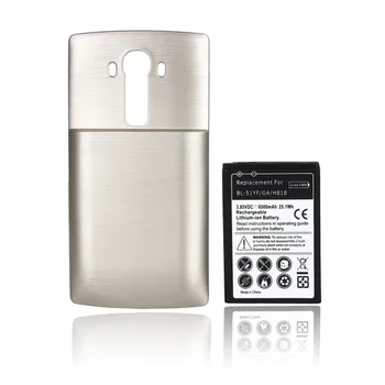 Naujas LG G4 BL-51YF G4 H818 6500mah Pratęsti Li-ion Baterija + Gold Galinį Dangtelį Atveju Telefonas Pakeitimo Įkrovimo Batteria