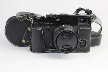 Naujas natūralios Odos CameraCase Pusė Krepšys Fujifilm X-Pro2 Xpro ženklas 2 Xpro 2 pusė atveju + Derliaus Dirželis