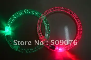 Nemokamas pristatymas 24pcs/daug RGB Mados LED Mirksi Apyrankę Šviesos Akrilo Apyrankė Šalies Baras Dovanos