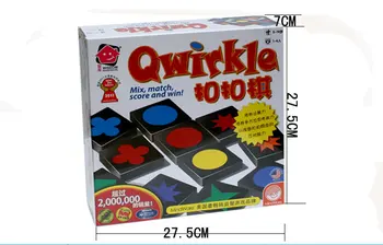 Nemokamas pristatymas Vaikai Medinių blokų Qwirkle žaislų, Medinių tėvų-vaikų dvigubą žaidimą, Vaikai Blokai švietimo žaislai