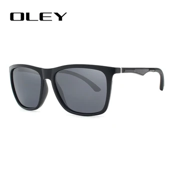 OLEY Klasikinis aliuminio magnio TR90 poliarizuoti akiniai nuo saulės vyrams black HD mados prekės ženklo akinius moterims spalva plėvelė, anti-UV akiniai