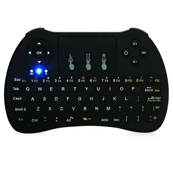 Originalus Apšvietimas H9 2.4 G Belaidė Klaviatūra su Apšvietimu RU LT Nuotolinio Valdymo Pele su Touchpad Mini PC Android TV Box i8 i8+