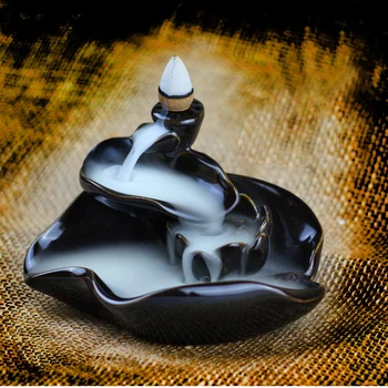 Quemador Incienso Blizgesio 8 Stilių Glazūra Keramikos Smilkalų Dūmų Kūgio Šėtono Degiklis Moliuskui Viryklė Bokštas Censer Stream 