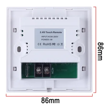 RGB 2.4 G Bevielis sienos jungiklis, palieskite valdiklį led dimeris DC12V LED Neon flex juostelės žibintai