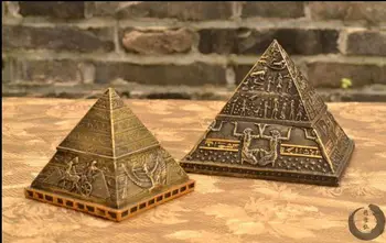 Senovės Egiptas Khufu Piramidės modelis kūrybos mažų ornamentais dekoruotais amatai, juvelyrika langelį, dovana, Namų Dekoravimo Nemokamas pristatymas