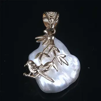 Skanėstas didelis nereguliarus keshi perlų pakabukas baltas purus gėlavandenių perlų pakabukas puikiai tinka vestuvių ar bet kokia kita proga