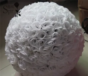 SPR 50cm 2vnt/daug vidinės plastikinės bučiavosi kamuolys-gėlių kamuolys su vestuvių dekoravimas