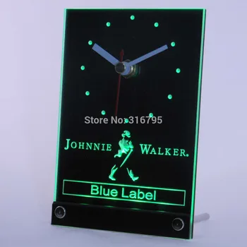 Tnc0116 Johnnie Walker Blue Label 3D LED Lentelės, Stalo Laikrodis