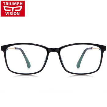 TRIUMPH VISION Myopia Optical Eye Glasses Male Transparent Square Eyewear Frames Men Spectacle Frame Clear Lens Eyeglasses