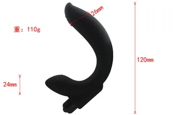 Vibruojantis silikoninis analinis kaištis G Taškui Stimuliuoti prostatos massager Analinis Vibratorius butt plug vyrų masturbacija vyras Sekso Produktai