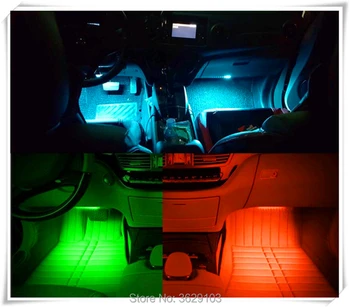 Viena priekaba keturių automobilių LED nuotolinio valdymo spalvinga atmosfera dega DAIHATSU terios sirion yrv šarada feroza mira uolų