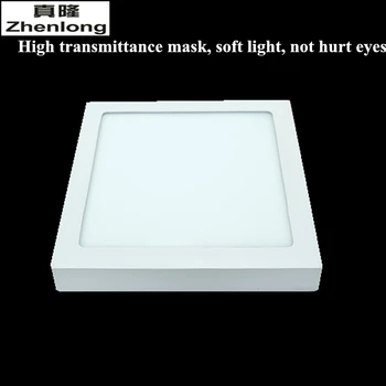 Zhenlong Ne pjovimo LED Lubų Šviesos 6W 12W 18W 24W paviršinės Montuotės Aikštėje Lubų LED Panel Žemyn Šviesos su vairuotoju AC85-265V