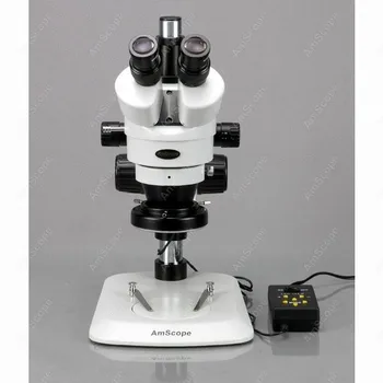 Zoom Stereo Mikroskopas--AmScope Prekių 3,5 X-90X Zoom Stereo Mikroskopas w 9MP Kamera + 144-LED 4-Zona Šviesos