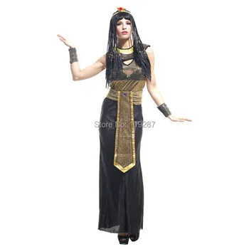 Šanchajaus Istorija Helovinas suaugusių moterų cos kostiumai seksualus Egipto karūną princesė kleopatra, vienas dydis drabužių 155-170cm moterims