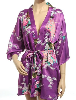 Šilko Chalatą Moterų Atlasas Kimono Chalatai Moterims Gėlių Rūbeliai Pamergės Ilgas Chalatas Kimono Nuotaka Šilko Skraiste Padažu Suknelė