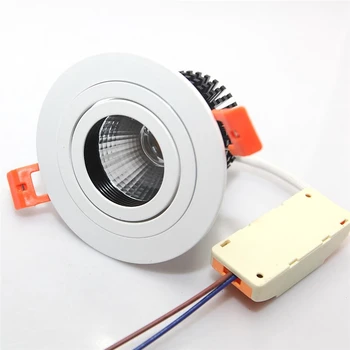Šiltai Balta šviesos srautą galima reguliuoti 10w 15w 20w LED Embedded Downlight 60 Kampas Energijos Taupymo LED Žemyn Šviesos 110V 240V Pakeisti 45W Halogeninę Lempą