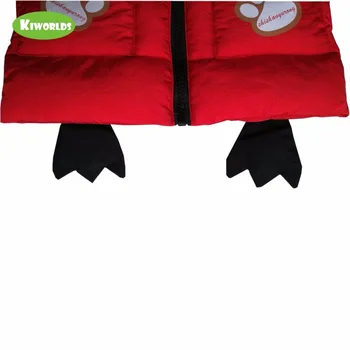 Žiemos šviesos Berniukų, Mergaičių ir vaikų Raudona striukė su gobtuvu storas šiltas kailis Striukė viršutiniai drabužiai su specialaus dizaino baltas šuo modelis